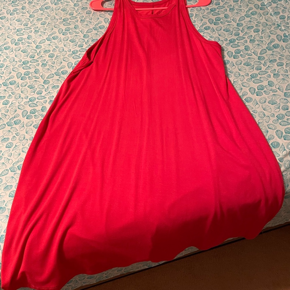 a new day Red Midi Dress